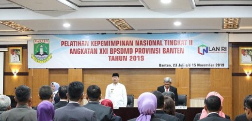 Buka Diklatpim II, Gubernur Banten : Harus Mampu Lahirkan Pemimpin Berkompetensi