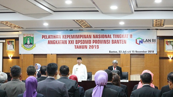 Buka Diklatpim II, Gubernur Banten : Harus Mampu Lahirkan Pemimpin Berkompetensi