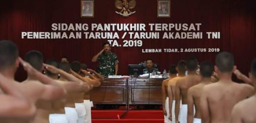 Panglima TNI Pimpin Sidang Pantukhir Akademi TNI TA 2019