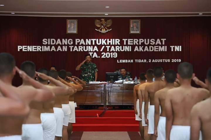 Panglima TNI Pimpin Sidang Pantukhir Akademi TNI TA 2019