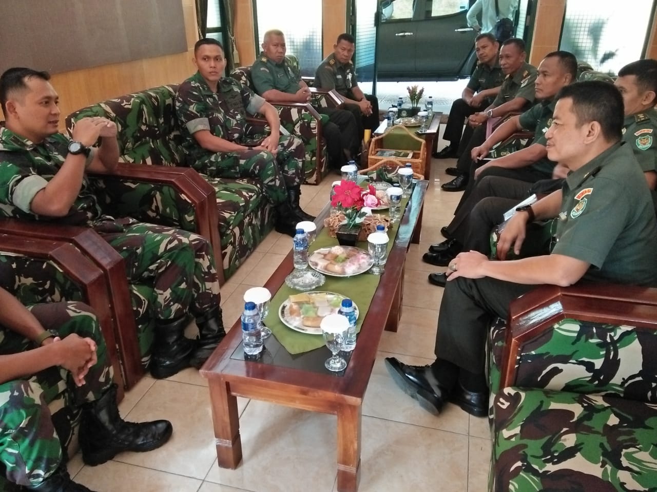 Jelang Pergantian Danyonif, Tim Verifikasi Korem 064/MY Kunjungi Yonif 320/BP