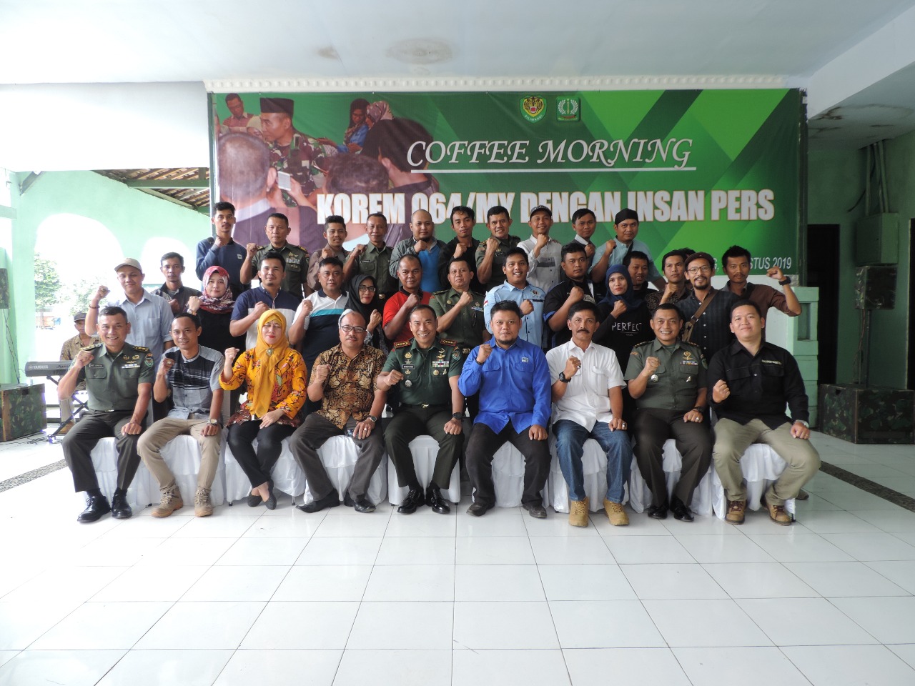 Tingkatkan Sinergitas TNI dan Insan Pers, Danrem 064/MY Banten Gelar Coffee Morning