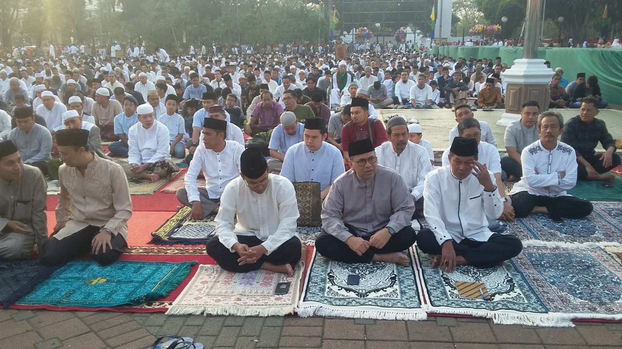 Danrem 064/MY Shalat Idul Adha Bersama Masyarakat Kota Serang