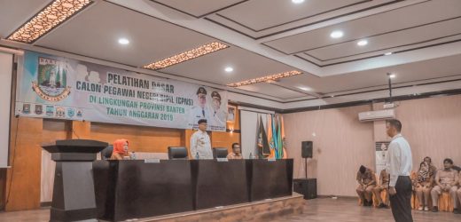 Buka Diklatsar CPNS, Gubernur Banten : Pentingnya Membangun Sikap, Karakter dan Moralitas PNS