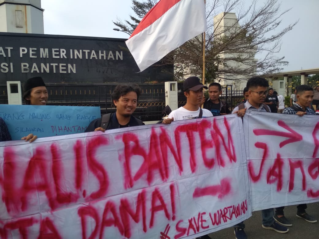 Pokja Wartawan Banten Tuntut Dewan Pers Turun Perjuangkan Haknya Wartawan