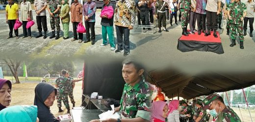 Korem 064/MY Dan PLTU Labuan Gelar Jalan Sehat Dan Bhakti Sosial