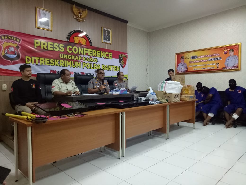 Tim Jawara Dan Resmob Polda Banten Tangkap Spesialis Pembobol Mini Market