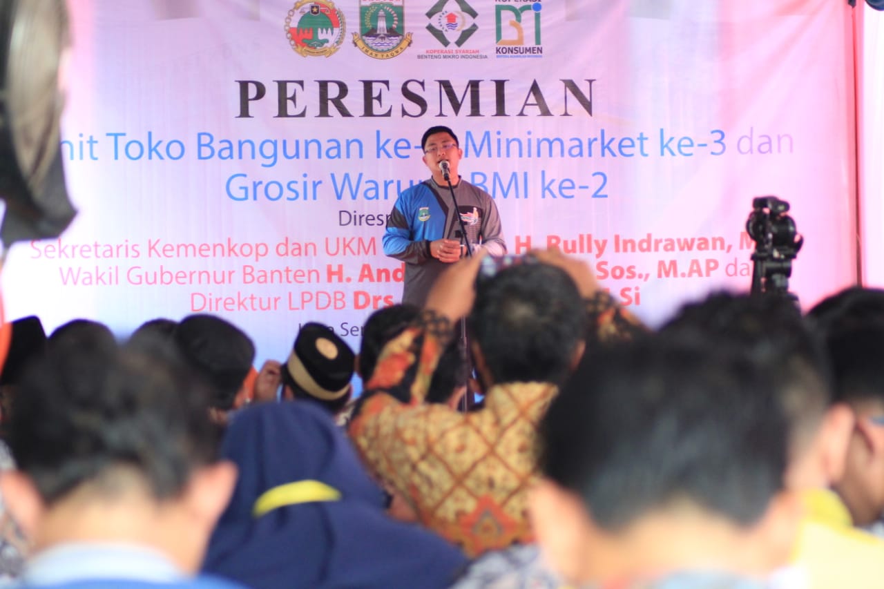 Resmikan Gerai Koperasi BMI, Wagub Banten : Pemprov Targetkan Kenaikan 6% Koperasi Bankable