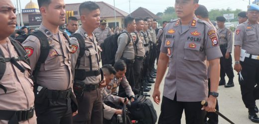 Polres Serang Kirim 200 Personil Bantu Amankan Pilkades Serentak Di Kabupaten Tangerang