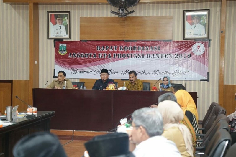 Pimpin Rakor KPA, Wagub Banten : Putus Mata Rantai Penularan HIV/AIDS