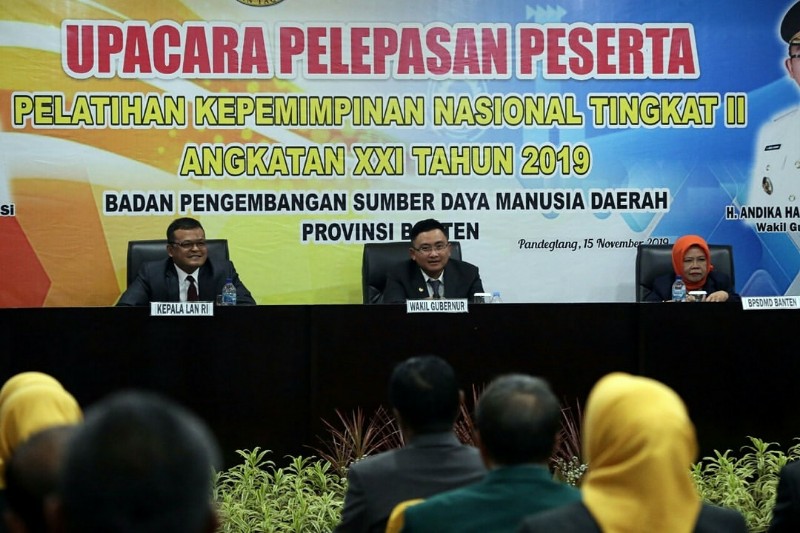 Wagub Banten Tutup Diklatpim II Angkatan XXI