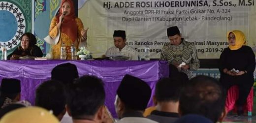 Reses DPR RI, Adde Rosi Dicurhati Lambatnya Pembangunan Di Pandeglang