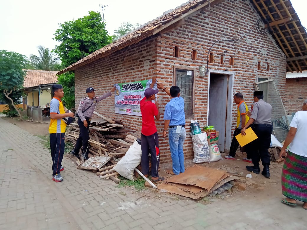 HUT Polres Serang Kota Ke-3, Polsek Kasemen Giat Bakti Sosial