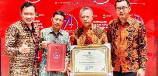Tiga Kali Pemkab Serang Raih Penghargaan Peduli HAM