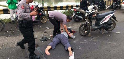 Kapolres Serang Evakuasi Korban Laka Lantas