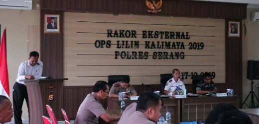 Polres Serang Gelar Rakor Eksternal Lintas Sektoral Ops Lilin Kalimaya 2019