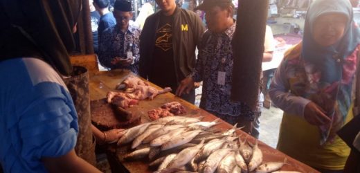 Jelang Nataru 2020, Tim Satgas Pangan Polres Serang Sidak Pasar Tradisional