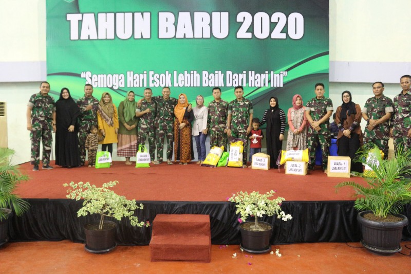 Korem 064/MY Sambut Malam Tahun Baru  2020