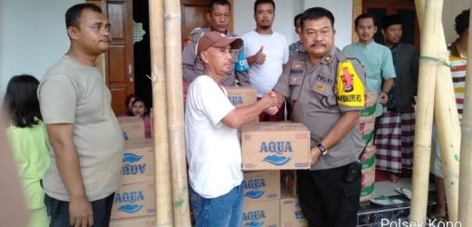 Polres Serang Berikan Bantuan Korban Banjir Diwilayah Kopo