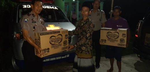 Polres Serang Kirim Makanan Anak-anak Korban Banji Kopo