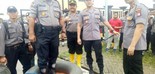 Polres Serang Gelar Apel Siaga Bencana
