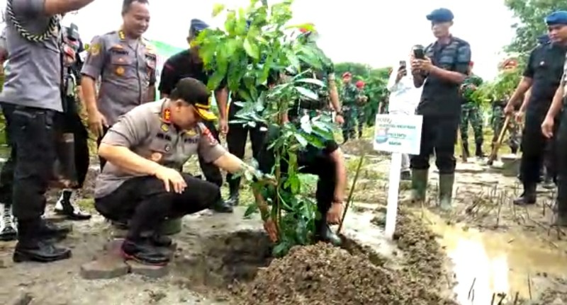 Tanam Ribuan Pohon, Kapolda Banten Ajak Masyarakat Peduli Lingkungan