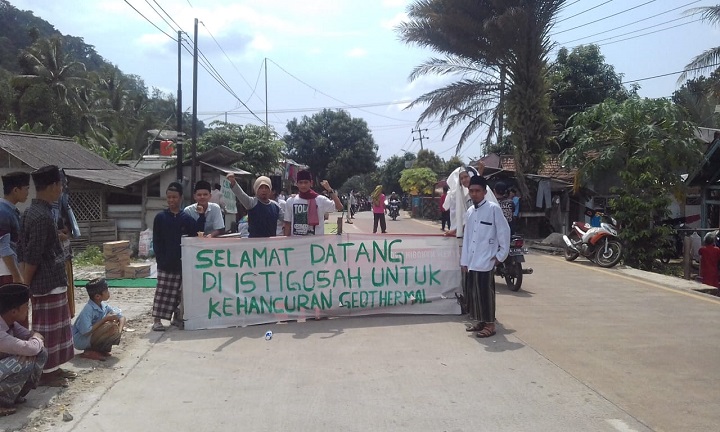Ratusan Masyarakat Dan Santri Padarincang Kembali Gelar Istigosah Penolakan PLTPB Geothermal