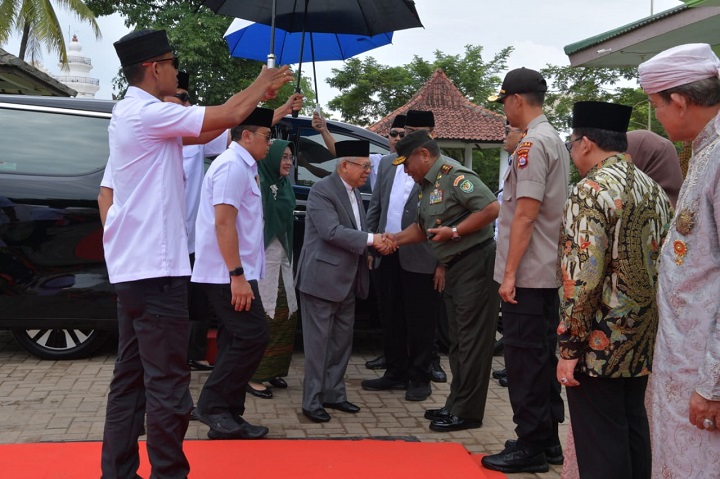 Pangdam III/Siliwangi Sambut Kedatangan Wakil Presiden RI, di Banten Lama