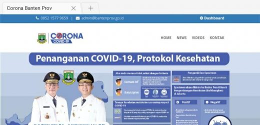 Pemprov Banten Luncurkan Situs Infocorona, Tingkatkan Kesiapsiagaan Penanganan