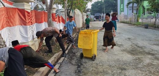Antisipasi Penyebaran Virus Corona TNI Polri Lakukan Kerja Bakti di Fasum dan Sarana Ibadah di Tanara