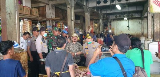 KLB Corona, Satgas Ketahanan Pangan Kabupaten Serang Sidak Pasar Tradisional Citeureup