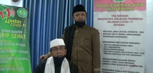 Cegah Penyebaran Covid-19, Pengurus Ponpes Al Qur’an Ath Thabraniyah Ajak Warga Kota Serang Ikuti Anjuran Pemerintah