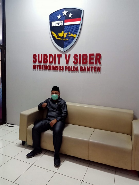 Kecewa Tidak Bisa Menghadiri Audiensi Dengan Apdesi Lebak, Musa Weliansyah Lengkapi Berkas Lapdu di Polda Banten