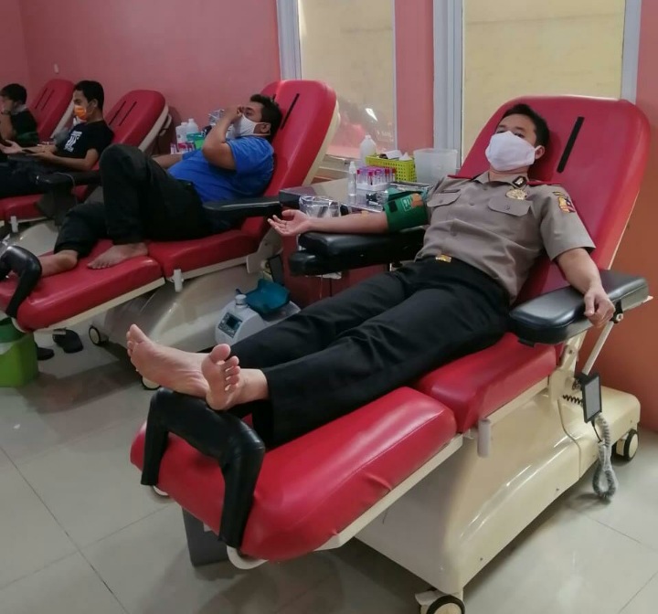 Serdik Sespimmen Angkatan 60 Donor Darah di PMI Serang