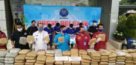 BNNP Banten Amankan Ratusan Kilogram Narkotika Jenis Ganja di Merak
