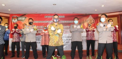 Pastikan Pilkada Aman, KPU Kabupaten Serang Mou Dengan Tiga Polres