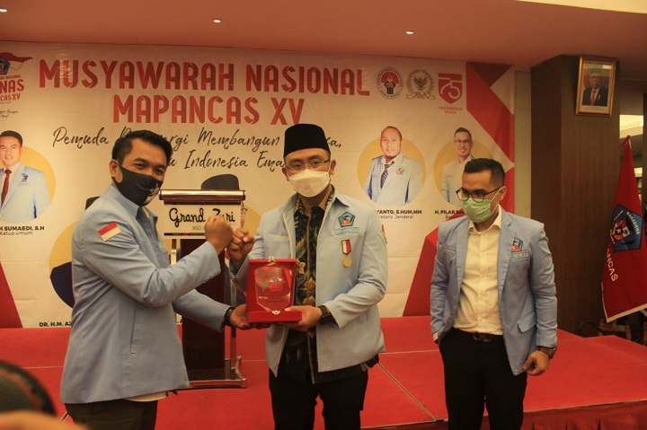 Hadiri Pembukaan Munas Mapancas XV, Wagub Andika Apresiasi OKP Pejuang Pancasila