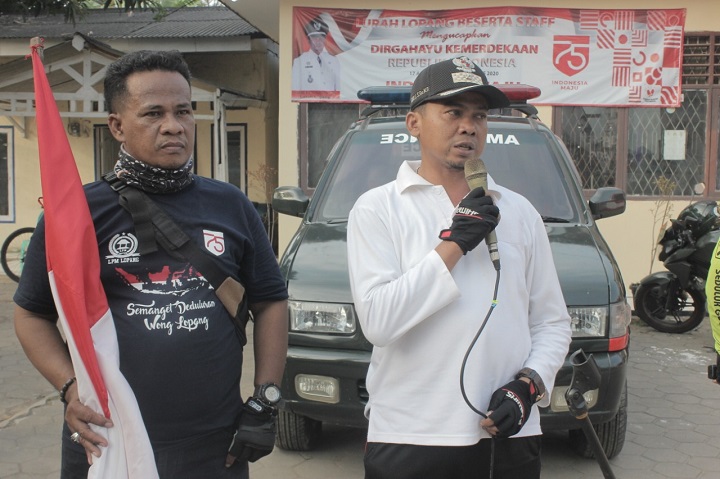 Meriahkan HUT RI ke 75, LPM Lopang Gelar Sepeda Santai