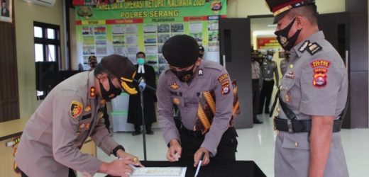 Kapolres Serang Pimpin Sertijab Kabagren
