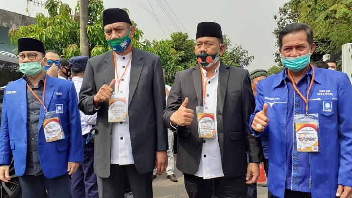 Pilkada Cilegon, Puluhan Bikers Kawal Iye-Awab Daftar ke KPU