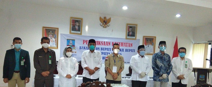 KPU : Dua Bapaslon Pilkada Kabupaten Serang di Nyatakan Sehat dan Negatif Covid-19