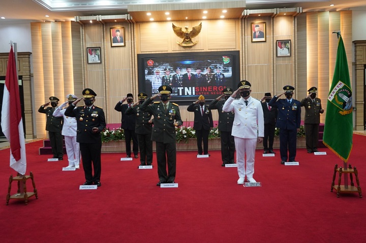 Korem 064/MY Gelar Upacara Peringatan HUT TNI ke-75, Secara Virtual