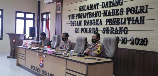 Tim Puslitbang Polri Kunker Ke Polres Serang, Dalami Penggunaan Senpi Pendek Jenis Revolver
