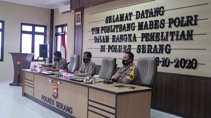 Tim Puslitbang Polri Kunker Ke Polres Serang, Dalami Penggunaan Senpi Pendek Jenis Revolver