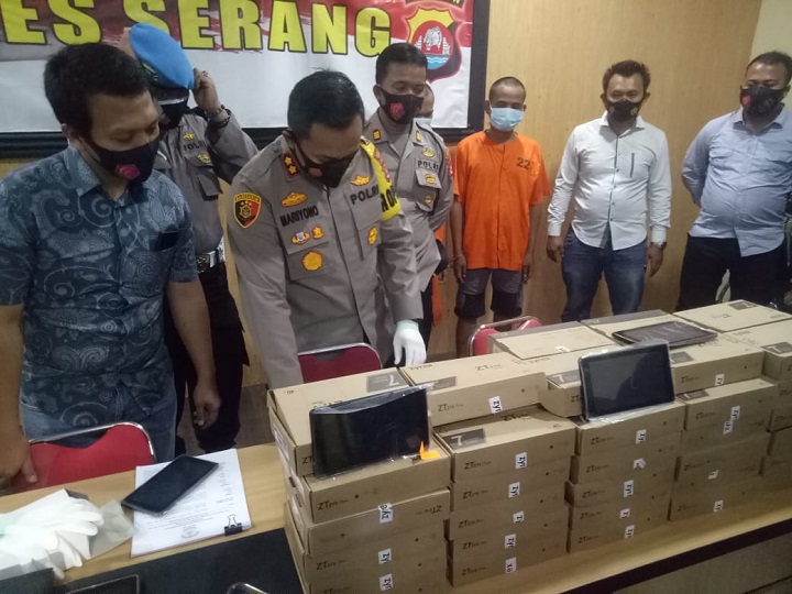 Resmob Polres Serang Berhasil Tangkap Komplotan Maling Penjebol Lab SMP Ciruas