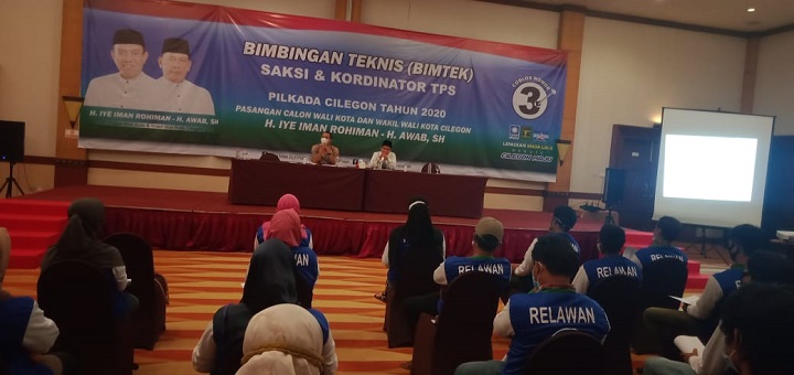 Kawal Kemenangan di Pilkada Cilegon, Iye-Awab Bekali Saksi TPS Dengan Bimtek