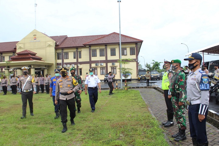 Apel Persiapan Ops Lilin Kalimaya 2020 Petugas Gabungan se Kabupaten Serang