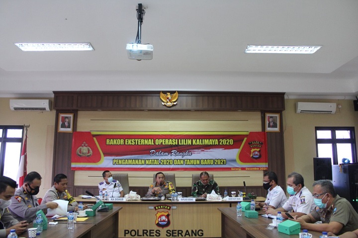 Polda Banten Gelar Zoom Meeting Rakor Eksternal Operasi Lilin Kalimaya 2020