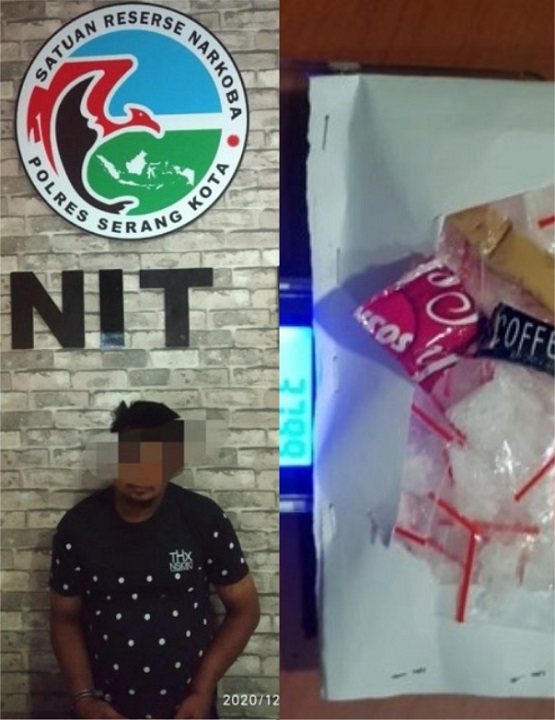 Baru 6 Bulan Berbisnis Sabu, MJ Diringkus Satresnarkoba Polres Serang Kota