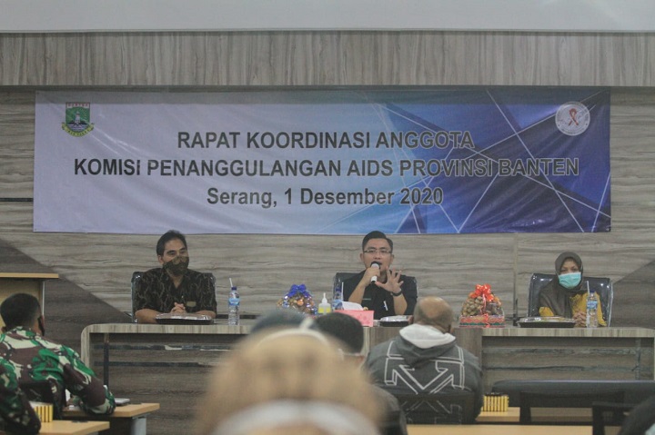 Rakor KPA Banten, Wagub Andika Soroti Penanggulangan HIV/Aids di Masa Pandemi Covid-19
